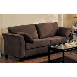 Sofa Couch Coco Brown Microfiber