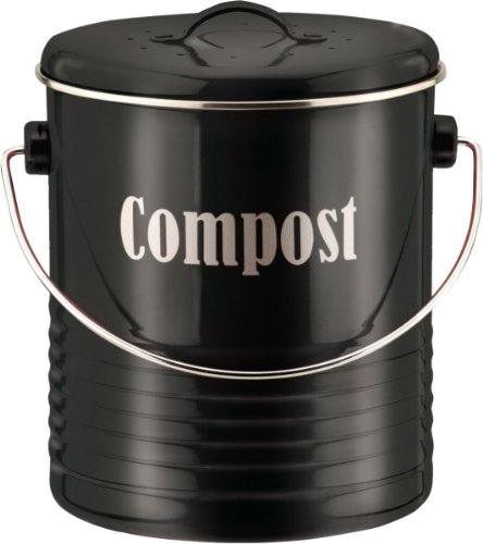 Typhoon Vintage Black Kitchen Compost Bin