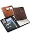 Millennium Leather Florentine Napa Zip Writing Portfolio w/Calculator