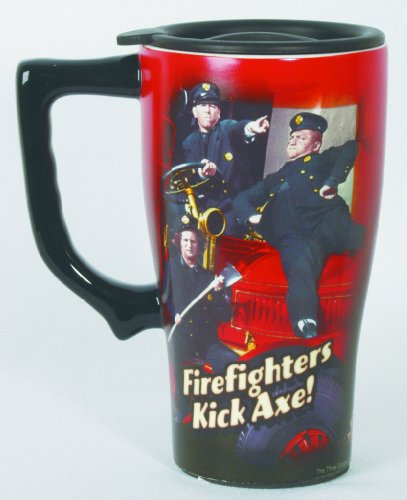 Stooges Firefighter Travel Mug