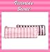 Victoria's Secret Signature Pink Stripe Cosmetic Makeup Bag Pencil Case