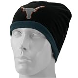 Top of the World Texas Longhorns Black Peaks Fleece Beanie