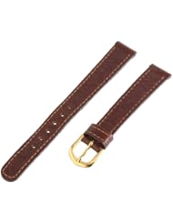 Voguestrap TX76312HN Allstrap 12mm Honey Regular-Length Oil Leather- Embossed Watchband