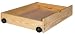 Under Bed Storage Drawers (2) - Solid Wood, Unfinished for use Under Platform Beds - EcoFriendly, Toxin Free, and Made in America