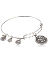 Alex and Ani Initial Expandable Wire Bangle Bracelet, 7.25"