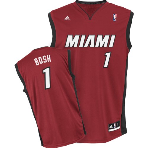Adidas Miami Heat Chris Bosh Revolution 30 Replica Alternate Jersey Medium