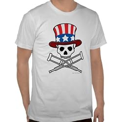 Jackass: "Americana" Skull 'N Crutches Tee - Guys