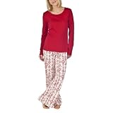 Gilligan & O'Malley&reg; Womens Knit PJ Set - Rocket Red XL