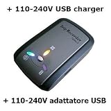 i-Blue 747Pro S - GPS Recorder con 110-240V adattatore USB | 66 canali | sensore di movimento | AGPS | 1-5Hz | 250.000 punti di viadi i-Blue
