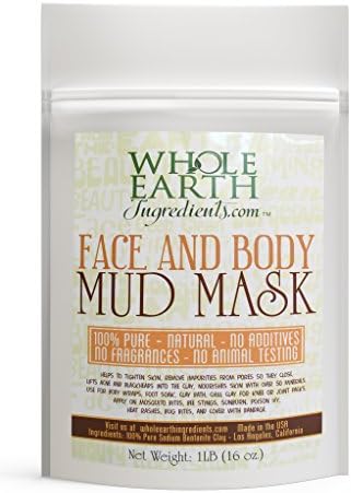 Bentonite Clay Mud Mask, Pure, Natural, Beautiful Facial Treatment, Skin Tightening, Deep Pore Cleansing, Anti Aging, Fights Acne, Top of Organic Beauty Products.
