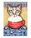 Abyssinian With Mocha Coffee Emerging Artists Giclee Poster Print by Jamie Wogan Edwards, 16x20