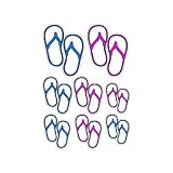 Flip Flop Family - Car Window Bumper Laptop Stickers