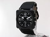 BELL & ROSS BR 01-94 Chronograph Mens Watch in Black Steel BR01-94-CF-B