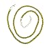 Necklace Cord For Pendants - D4 - Twisted Triple Strand Silk / Satin + 2" Extension Chain (3.5mm / 3/16" thickness) ~ Silver Tone Plated Ends - 20 Inches ~ Olive Green