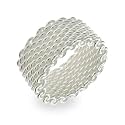 Sterling Silver Mesh Ring