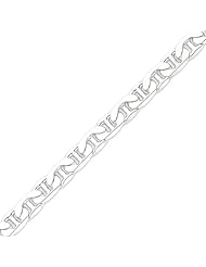 Sterling Silver 9.5mm Anchor Chain Bracelet - 9 Inch