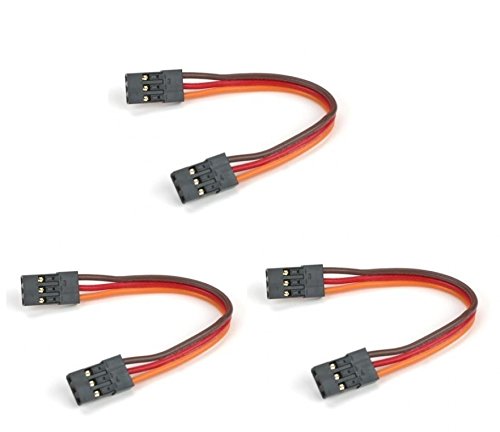 3 x Quantity of Walkera QR X350 PRO 10CM Male to Male Servo Lead (JR) 26AWG Wire Cable Connector - FAST FREE SHIPPING FROM Orlando, Florida USA!