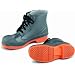 ONGUARD 87981 PVC/Nitrile Sureflex Men's Steel Toe WorkShoe with Saftey-Loc Outsole, Grey/Orange, Size 8