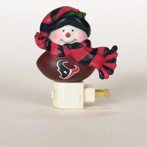 SC Sports Houston Texans Snowman Night Light- Set of 2 - Houston Texans Set of 2