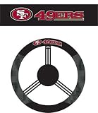 San Francisco 49ers Poly-Suede Steering Wheel Cover