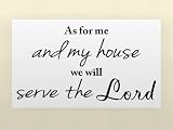 AS FOR ME AND MY HOUSE WE WILL SERVE THE LORD Vinyl wall quotes religious sayings home art scripture decor decal