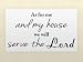 AS FOR ME AND MY HOUSE WE WILL SERVE THE LORD Vinyl wall quotes religious sayings home art scripture decor decal