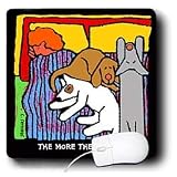 S. Fernleaf Designs Funny Dog Gifts - Dog Bed, Cartoon Dogs, Dogs, Dog, Funny Dogs, Puppies. Pets, Funny Pets, Animals - Mouse Pads