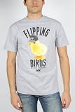 DGK - Mens Flipping Birds T-Shirt in Heather Grey, Large, Heather Grey