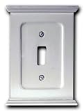 Amerelle 178TW Mantel Toggle Wallplate White