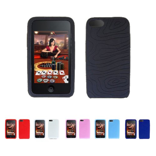 Apple iPod Touch 2 2G 2nd Generation 8GB 16GB 32GB TEXTURE Silicone Case Skin Protector Cover+ Free Screen Protector (Many Colors Available)
