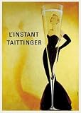 Professionally Framed L'Instant Taittinger (Champagne Ad) Art Print Poster - 16x20 with RichAndFramous Black Wood Frame