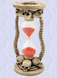 New Decoration Gothic Skulls Medieval Sculpture Hourglass (Thedigitalangel)