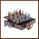 CHINESE WARRIOR CHESS BOARD COLLECTIBLE GAMING GAME SET