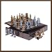 CHINESE WARRIOR CHESS BOARD COLLECTIBLE GAMING GAME SET