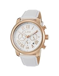 a_line Womens AL-80163-RG-02 Amor Analog Display Japanese Quartz White Watch