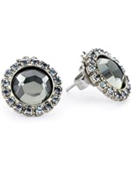 Sorrelli "Salt Water" Sparkling Crystal Silver-Tone Stud Earrings