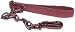 Top Dog Pink Leather Dog Chain Leash 2 ft Lead