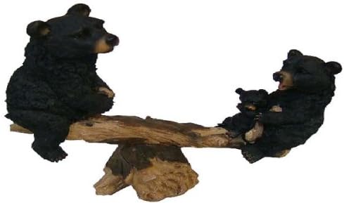 Black Bear Playing seesaw
