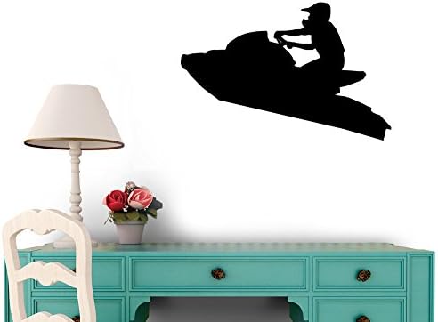 Wallmonkeys WM164619 Jet-ski Racer Jumping Peel and Stick Wall Decals (30 in W x 20 in H)