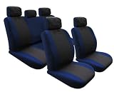 Holiday Season- FREE upgrade any shipping service to PRIORITY MAIL (only takes about 2-3days.) 1998-2005 TOYOTA COROLLA CAR SEAT COVERS GRAY/BLUE FIESTA