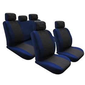 On Sale....univerisal Full Set CAR Seat Covers Windos Gray/blue 115