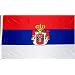 Serbia National Country Flag - 3 foot by 5 foot Polyester (New)