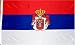 Serbia National Country Flag - 3 foot by 5 foot Polyester (New)