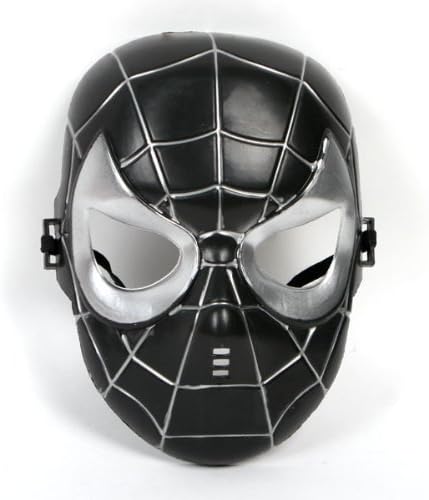 TingTang Happy Halloween Funny Holiday Toys Super Hero Spiderman Cosplay Pretend Dress Up Universal Kids Size Black Venom Costume Masks Toy