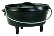 Lodge Logic Pre-Seasoned 2-Quart Camp Dutch Oven with Iron Lid