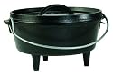 Lodge Logic Pre-Seasoned 2-Quart Camp Dutch Oven with Iron Lid