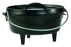Lodge Logic Pre-Seasoned 2-Quart Camp Dutch Oven with Iron Lid