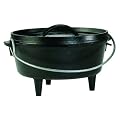 Lodge Logic Pre-Seasoned 2-Quart Camp Dutch Oven with Iron Lid