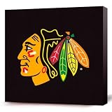 NHL Chicago Blackhawks Dark Logo Canvas Print (12 x 12)