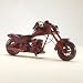Kitchen & Housewares : Wood Model Chopper Motorcycle